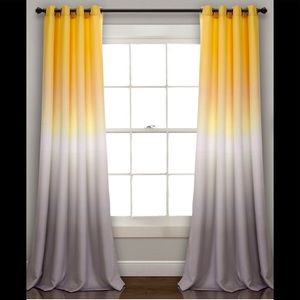 Half Moon Umbre Room Darkening Curtain Set 52x84